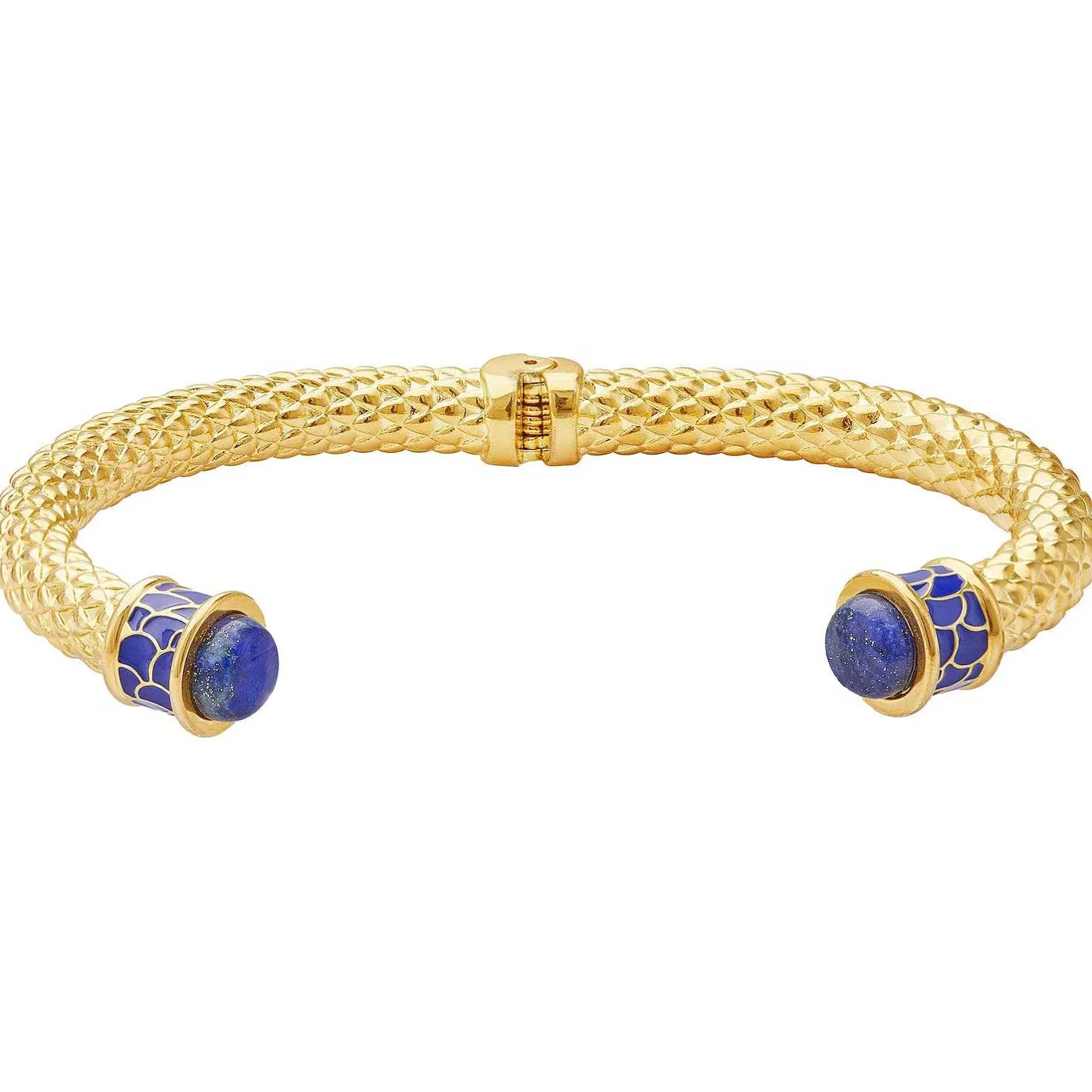 Halcyon Days Torque Bangles*Minoan Torque Cobalt & Gold Bangle