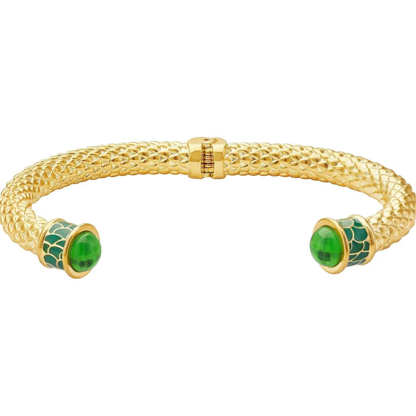 Halcyon Days Torque Bangles*Minoan Torque Emerald & Gold Bangle