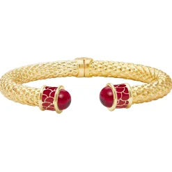 Halcyon Days Torque Bangles*Minoan Torque Ruby & Gold Bangle