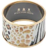 Halcyon Days Enamel Bangles*Mixed Animal Print Enamel Cuff Bangle