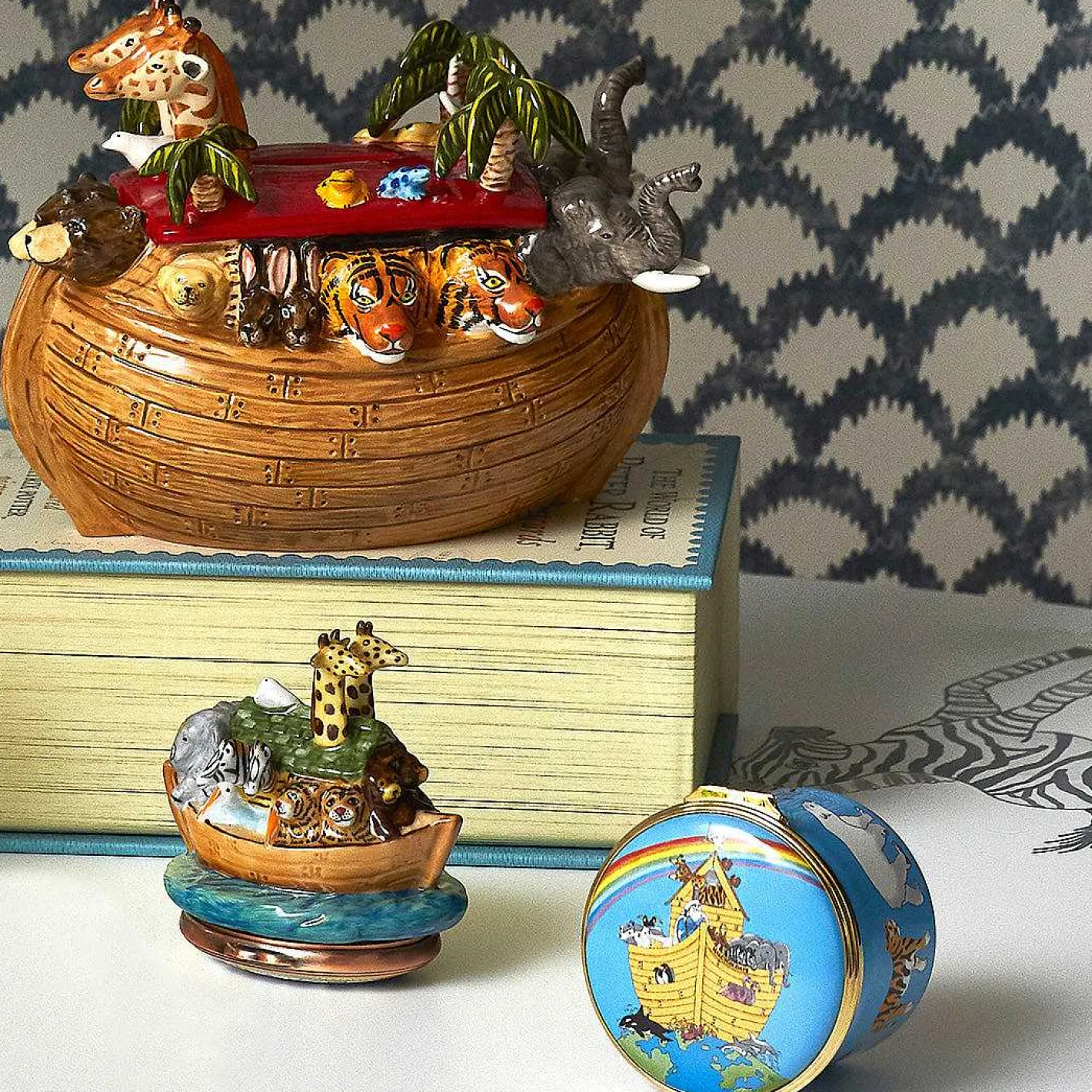 Halcyon Days Musicals*Noah'S Ark Musical Box