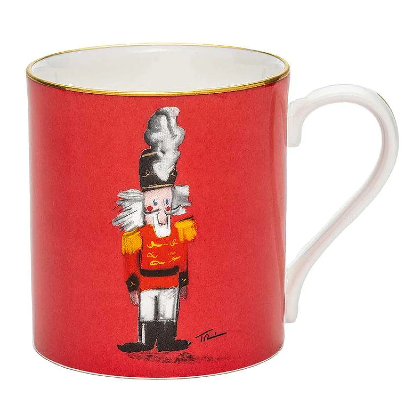 Halcyon Days Mugs*Nutcracker Red Fine Bone China Mug |