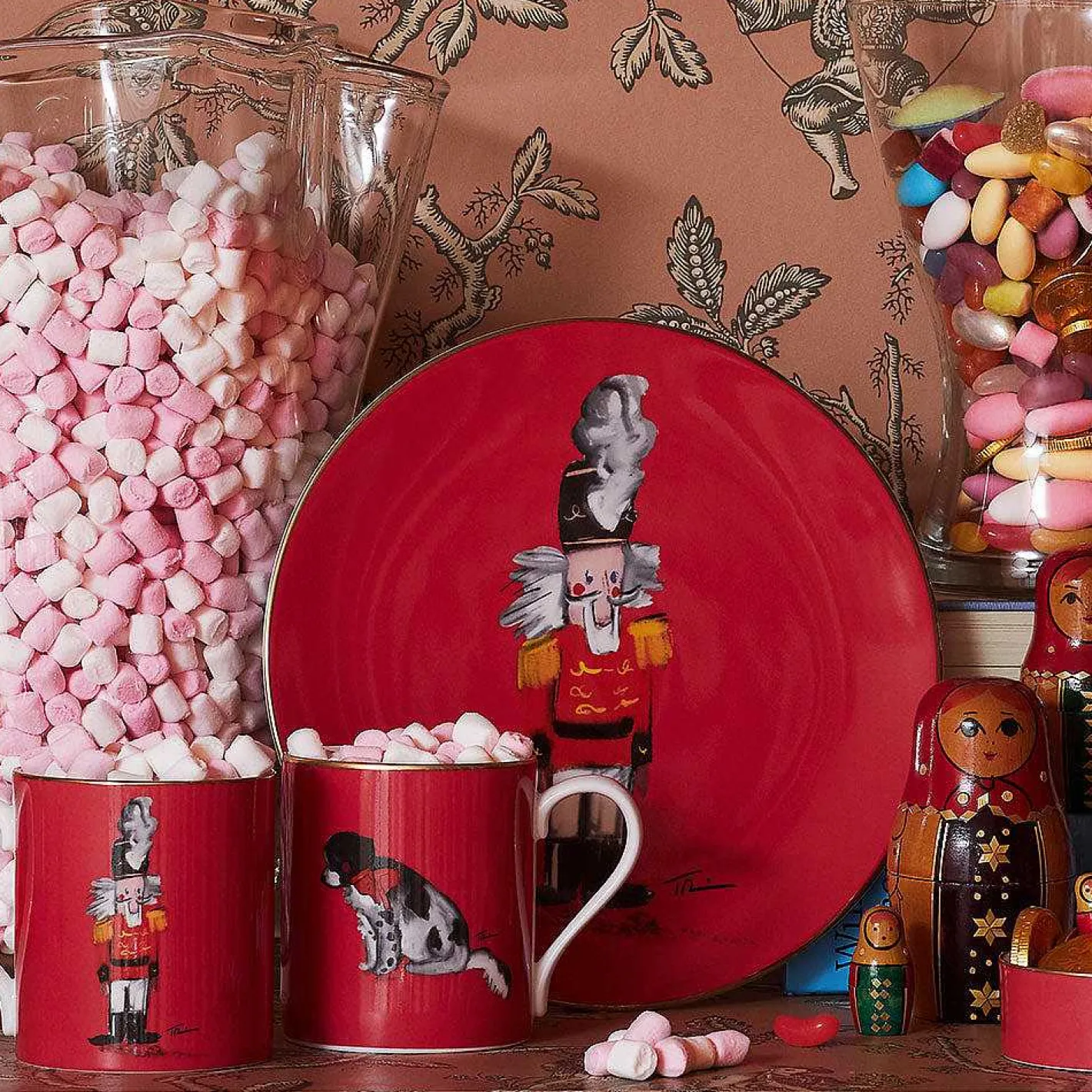 Halcyon Days Mugs*Nutcracker Red Fine Bone China Mug |