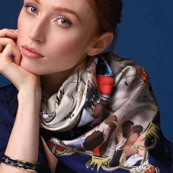 Halcyon Days Silk Scarves*Pageantry At Westminster Abbey Silk Scarf