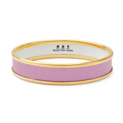 Halcyon Days Enamel Bangles*Pale Pink & Gold Enamel Bangle