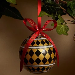 Halcyon Days Baubles*Parterre Black & Gold Bauble |