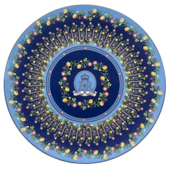 Halcyon Days The Royal Family*Platinum Jubilee Flowers Of The Realm 10" Presentation Coupe Plate