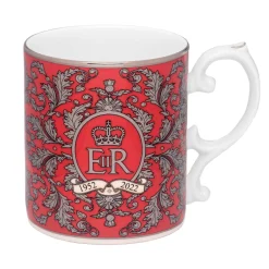 Halcyon Days Mugs*Platinum Jubilee Red Mug
