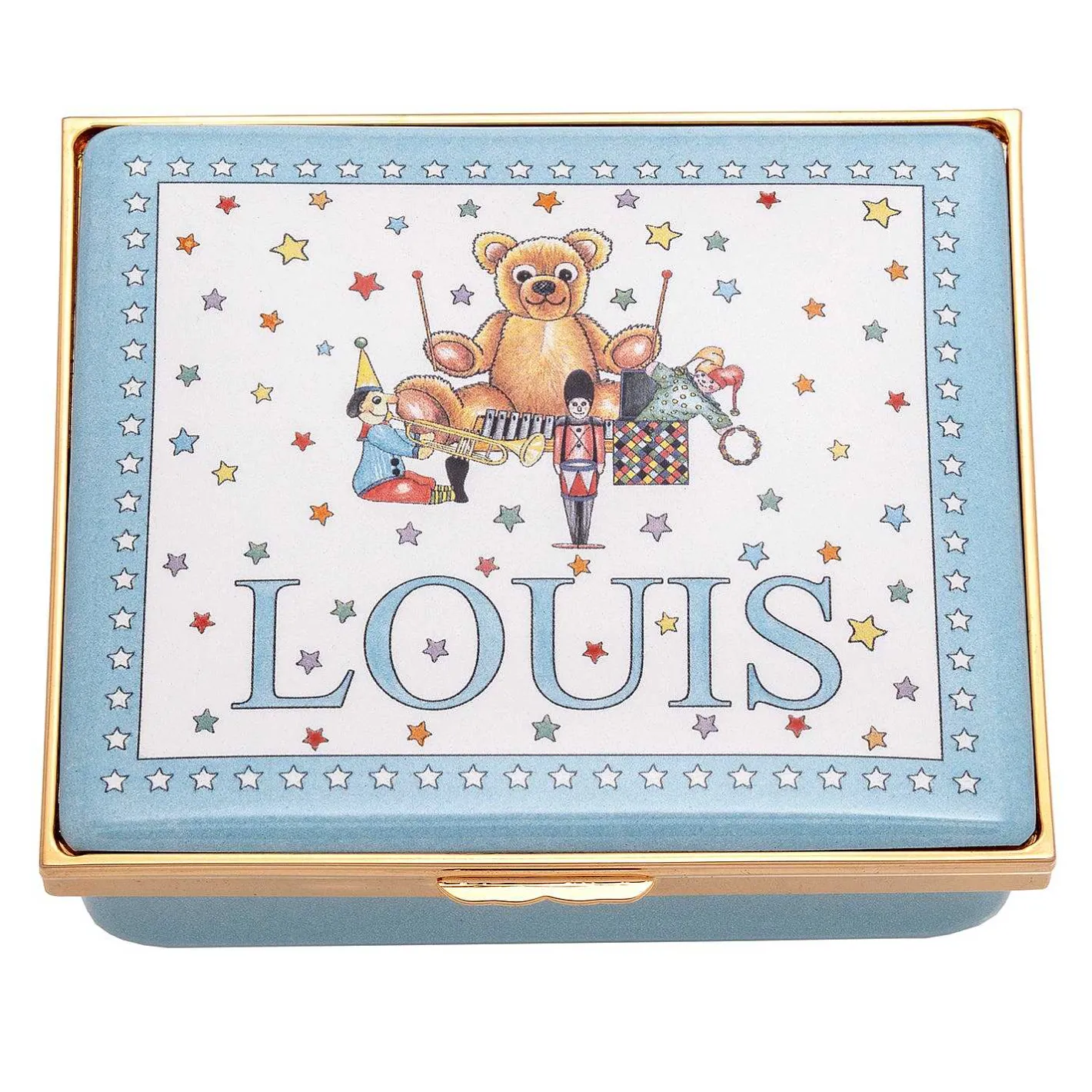 Halcyon Days Nursery & Christening*Prestige Newborn Enamel Box - Personalised