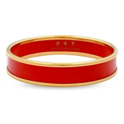 Halcyon Days Enamel Bangles*Red & Gold Enamel Bangle |