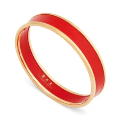 Halcyon Days Enamel Bangles*Red & Gold Enamel Bangle |