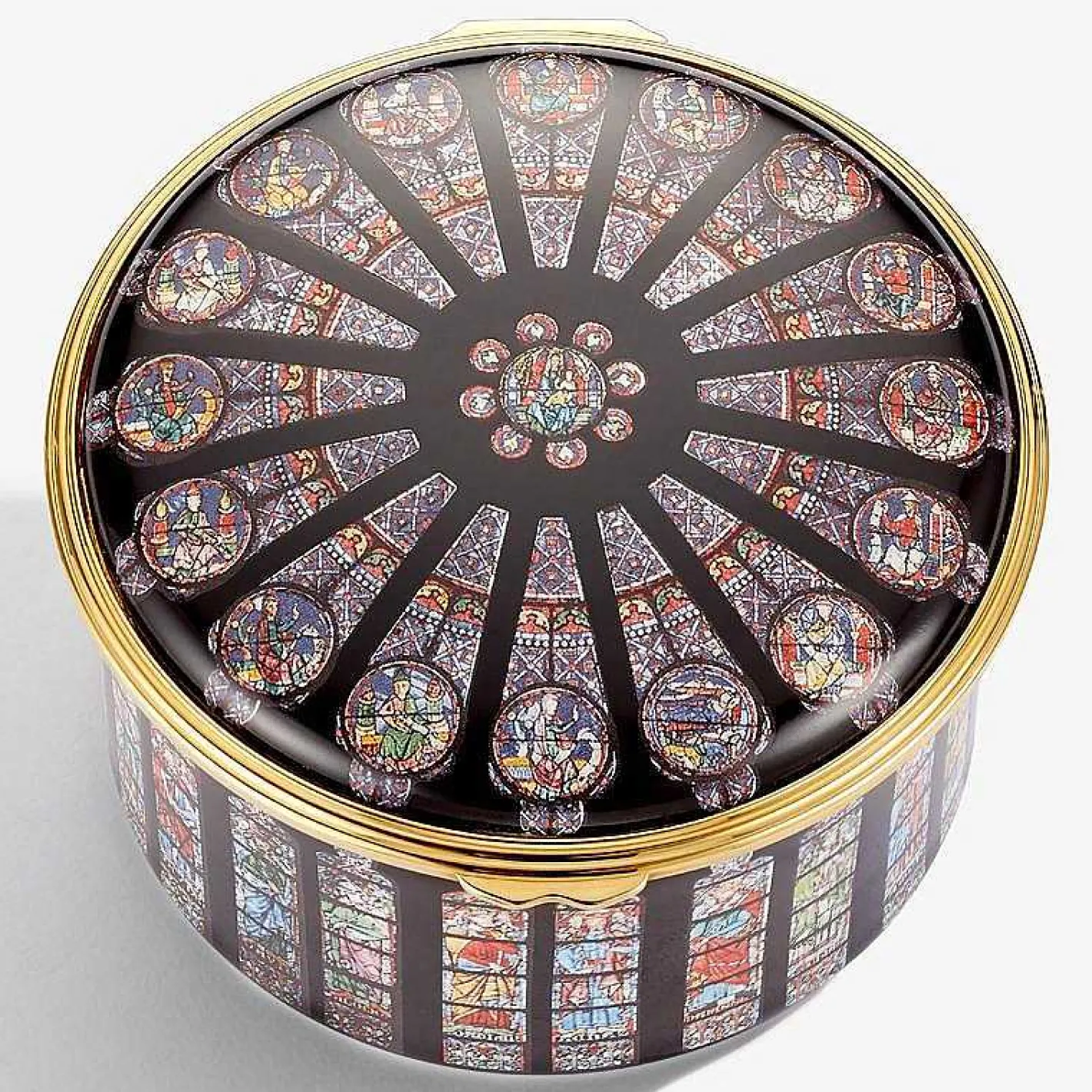 Halcyon Days Musicals*Rose Window Of Notre Dame Musical Box