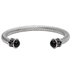 Halcyon Days Torque Bangles*Salamander Torque Black & Silver Bangle |