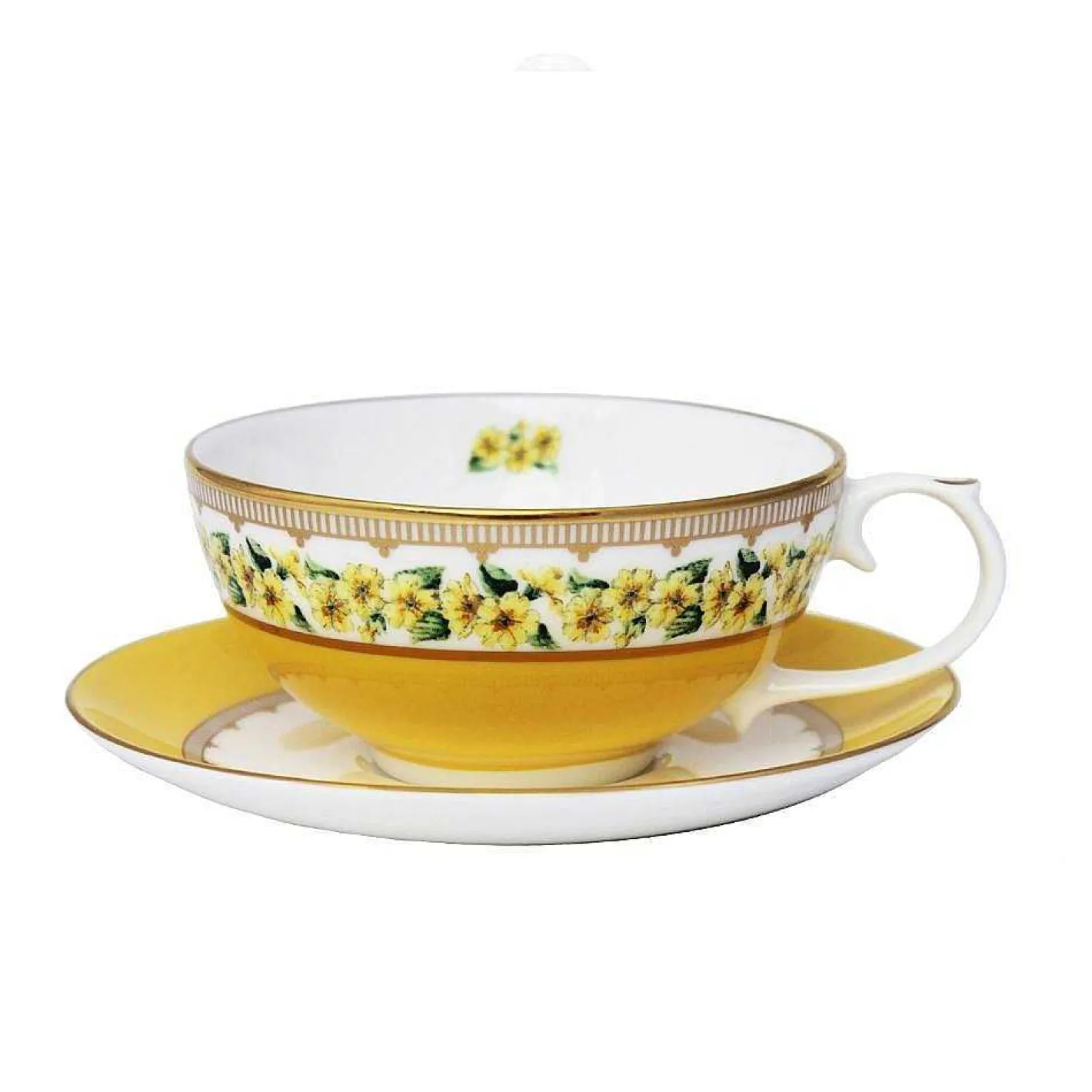 Halcyon Days Teaware*Shell Garden Floral Primula Tea For One