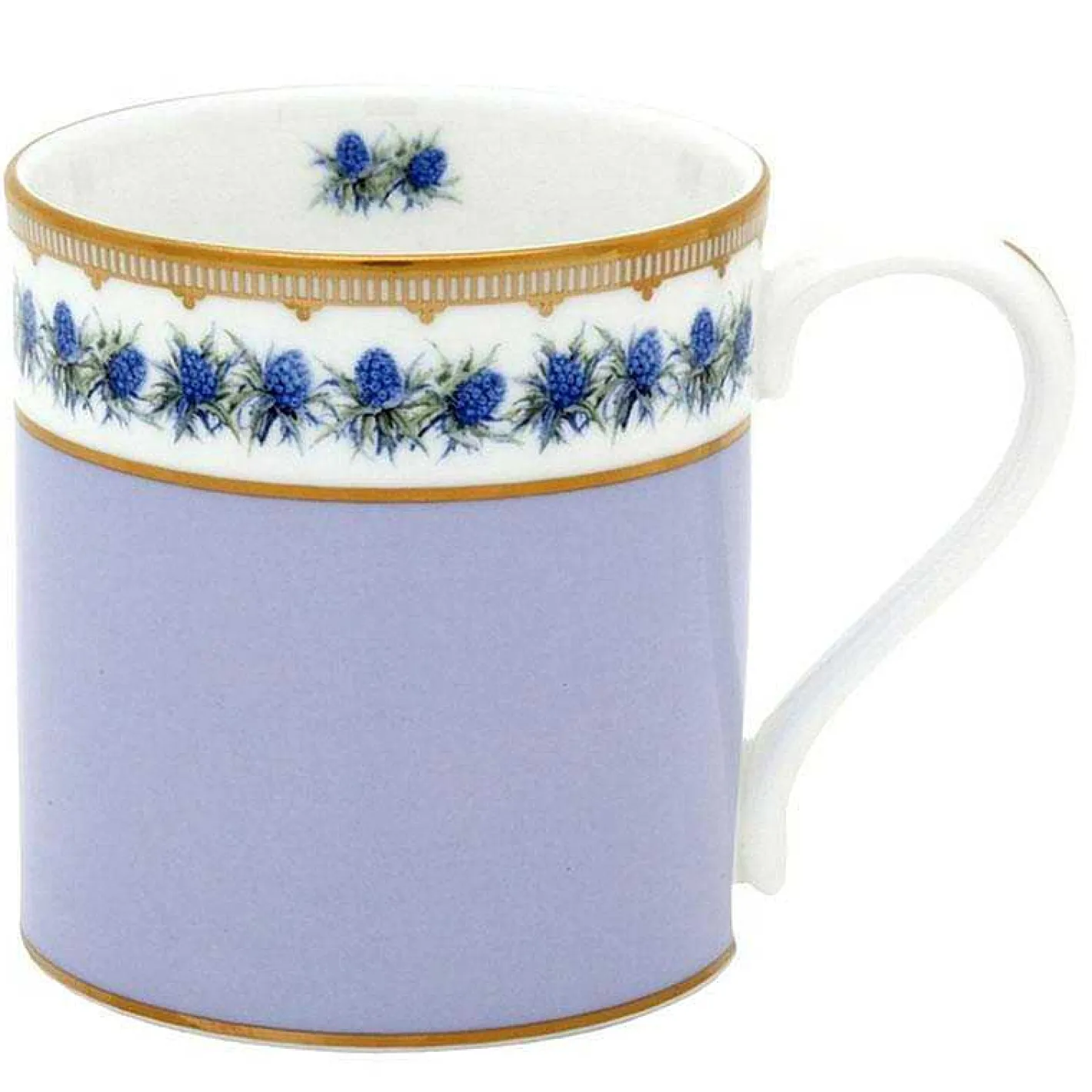 Halcyon Days Mugs*Shell Garden Floral Thistle Fine Bone China Mug |