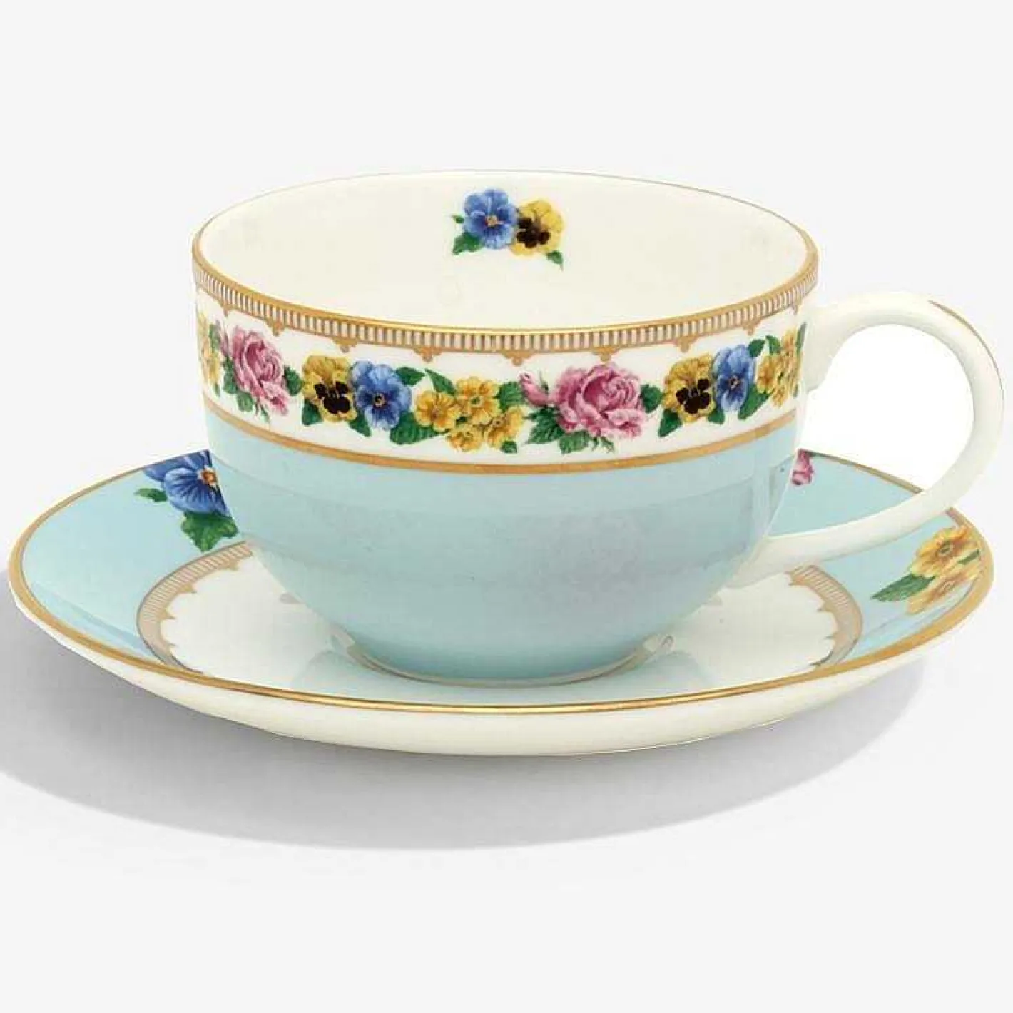 Halcyon Days Teaware*Shell Garden Teacup & Saucer