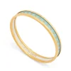 Halcyon Days Enamel Bangles*Skinny Bee Forget-Me-Not Enamel Bangle |