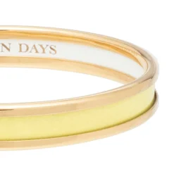 Halcyon Days Enamel Bangles*Skinny Buttercup & Gold Enamel Bangle |