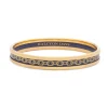 Halcyon Days Enamel Bangles*Skinny Chain Navy & Gold Enamel Bangle