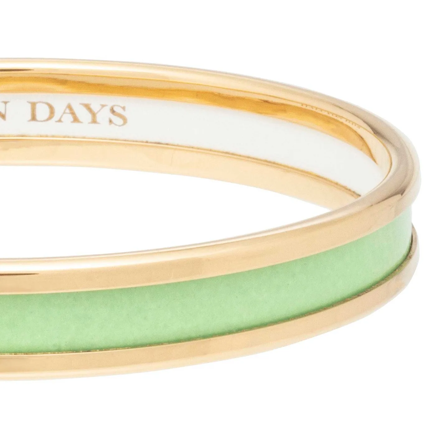 Halcyon Days Enamel Bangles*Skinny Meadow & Gold Enamel Bangle |