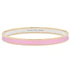 Halcyon Days Enamel Bangles*Skinny Pale Pink & Gold Enamel Bangle |