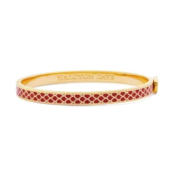 Halcyon Days Hinged Bangles*Skinny Salamander Red & Gold Bangle |