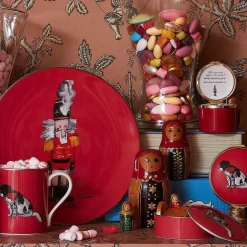 Halcyon Days Mugs*Spotty Dog Red Fine Bone China Mug, Tug Rice