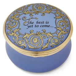 Halcyon Days Message & Occasions*The Best Is Yet To Come Enamel Box |