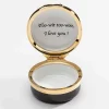 Halcyon Days Message & Occasions*Too-Wit Too-Woo, I Love You Enamel Box |