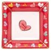 Halcyon Days Trinket Trays & Boxes*True Love Red Square Trinket Tray |