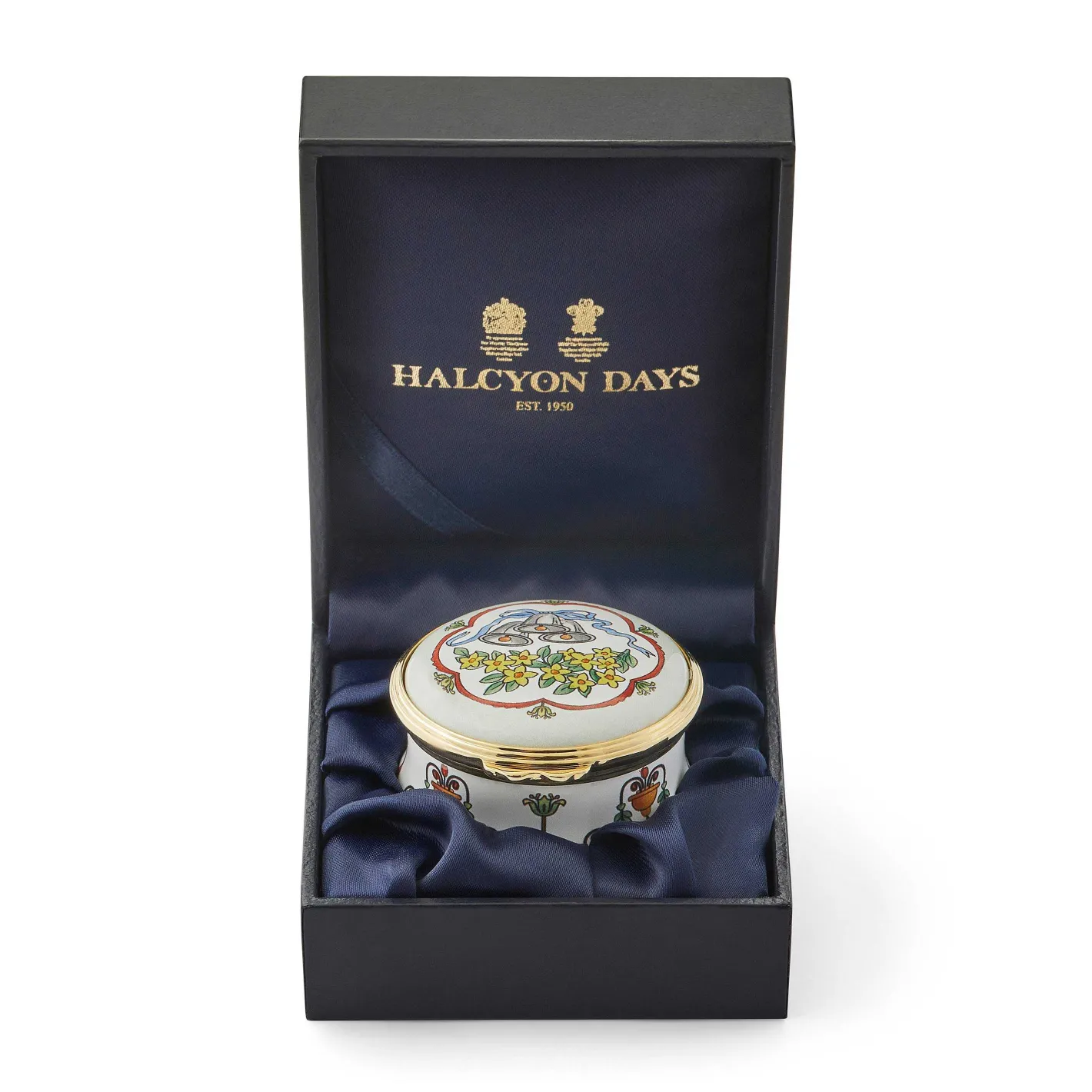 Halcyon Days Message & Occasions*Wedding Bells Enamel Box |