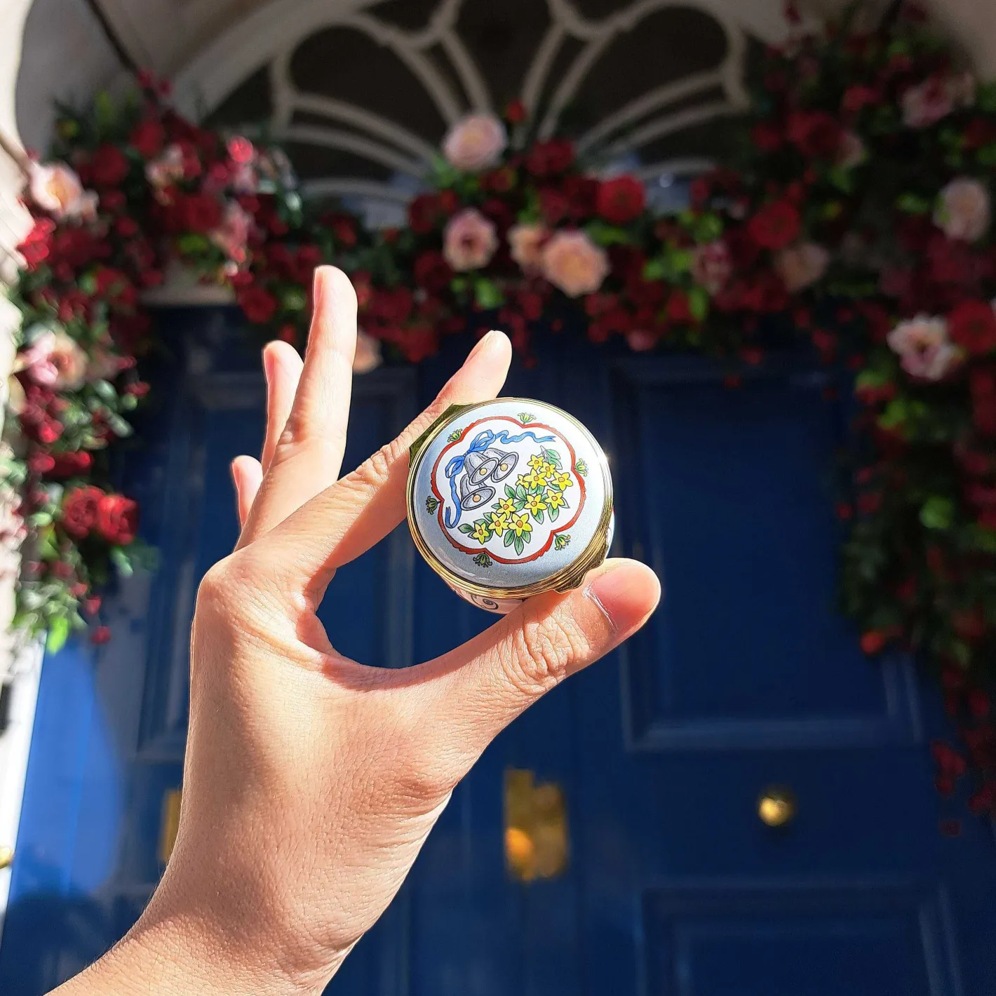 Halcyon Days Message & Occasions*Wedding Bells Enamel Box |