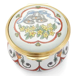 Halcyon Days Personalisation*Wedding Bells Enamel Box - Personalised