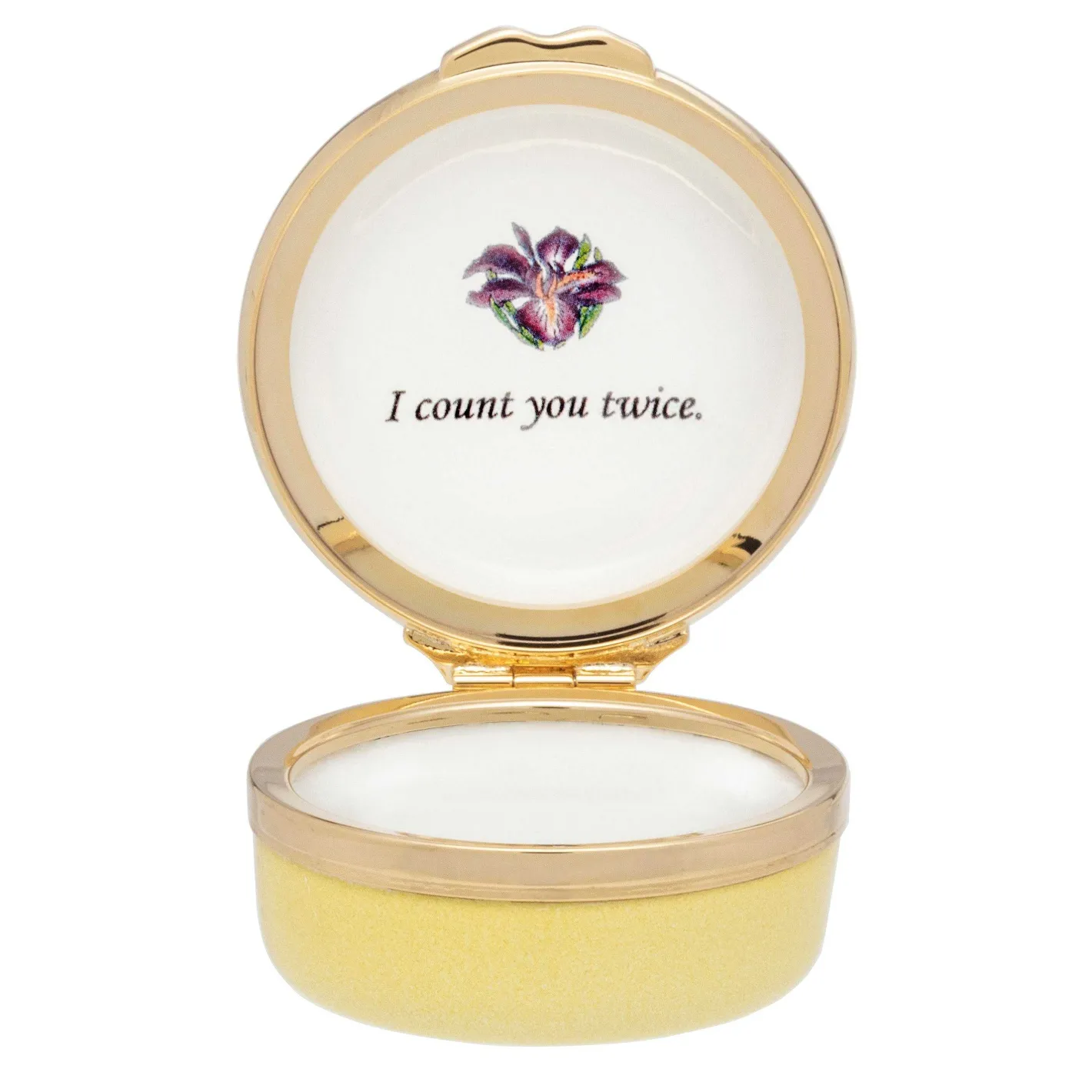 Halcyon Days Personalisation*When I Count My Blessings Enamel Box - Personalised