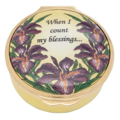 Halcyon Days Personalisation*When I Count My Blessings Enamel Box - Personalised