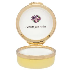 Halcyon Days Message & Occasions*When I Count My Blessings Enamel Box |