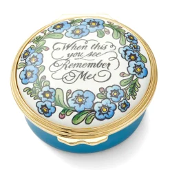Halcyon Days Message & Occasions*When This You See, Remember Me Enamel Box |