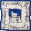 Halcyon Days Silk Scarves*Windsor Castle Blue Silk Scarf |
