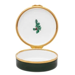 Halcyon Days Iconic Great Britain*Woodland Wildlife Owl Enamel Box