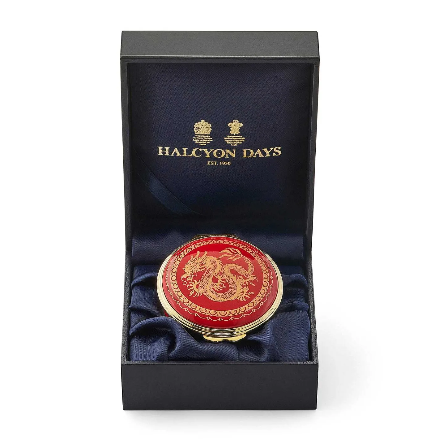 Halcyon Days Dated Annual Editions*Year Of The Dragon Enamel Box