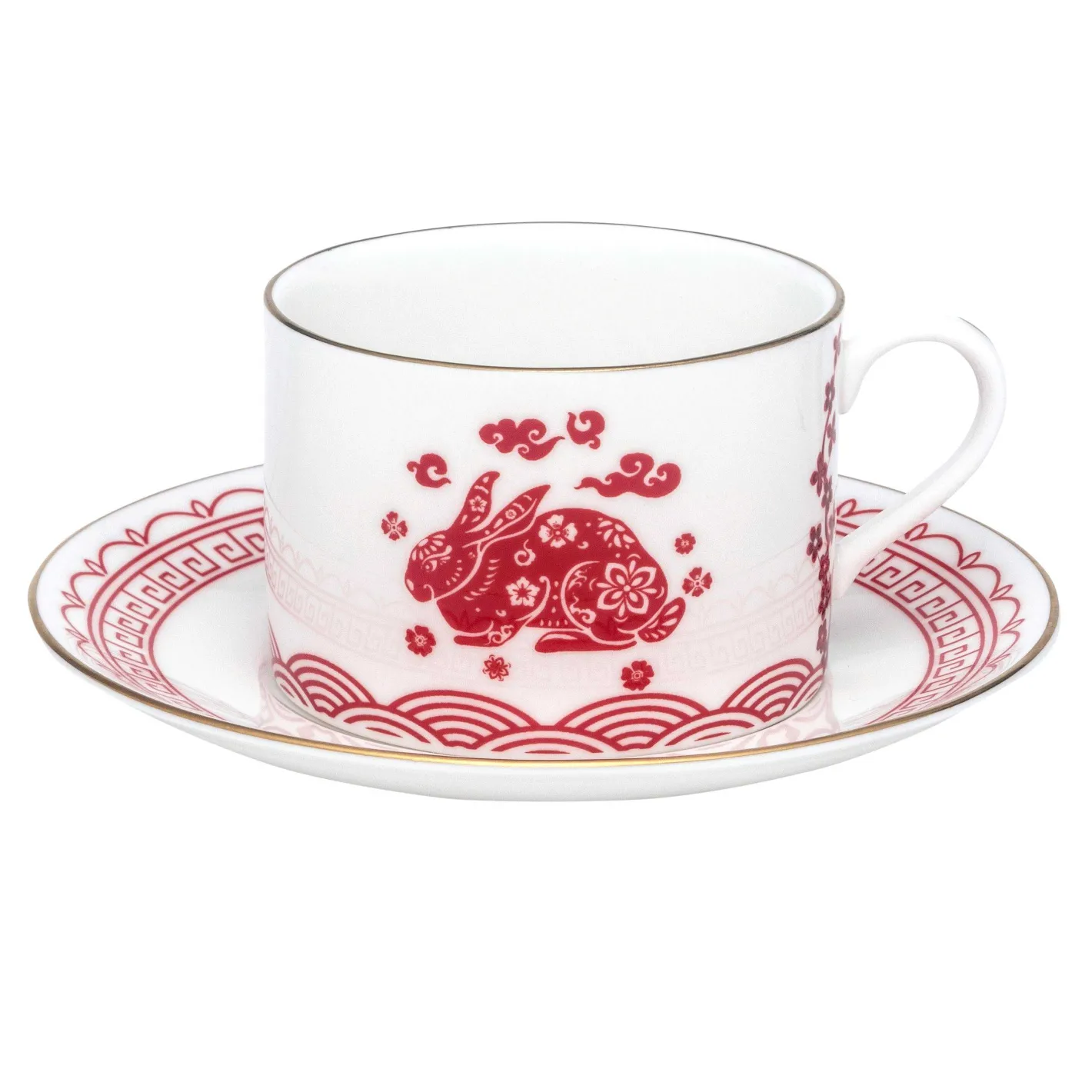 Halcyon Days Teaware*Year Of The Rabbit Teacup & Saucer